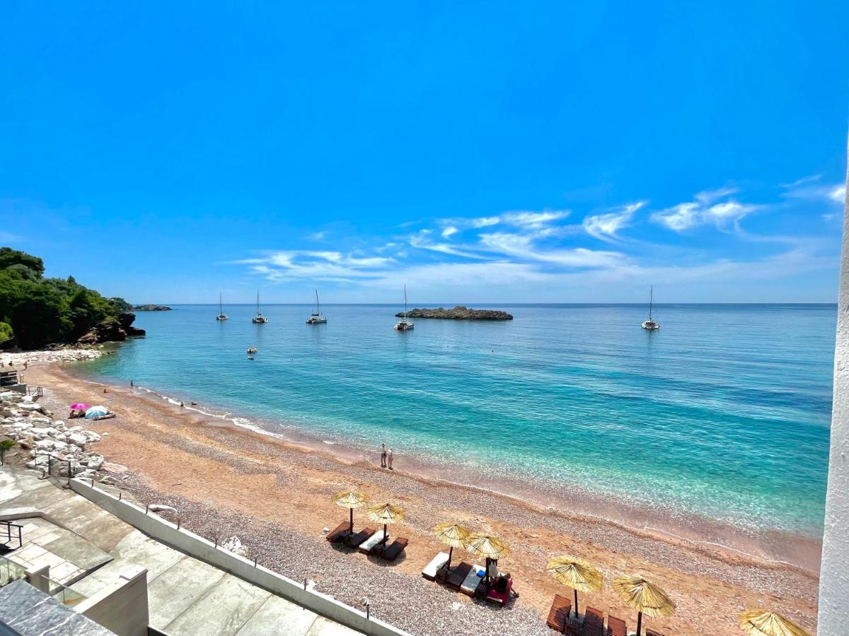 Plava Vila Beach Apartments Sveti Stefan Exteriör bild
