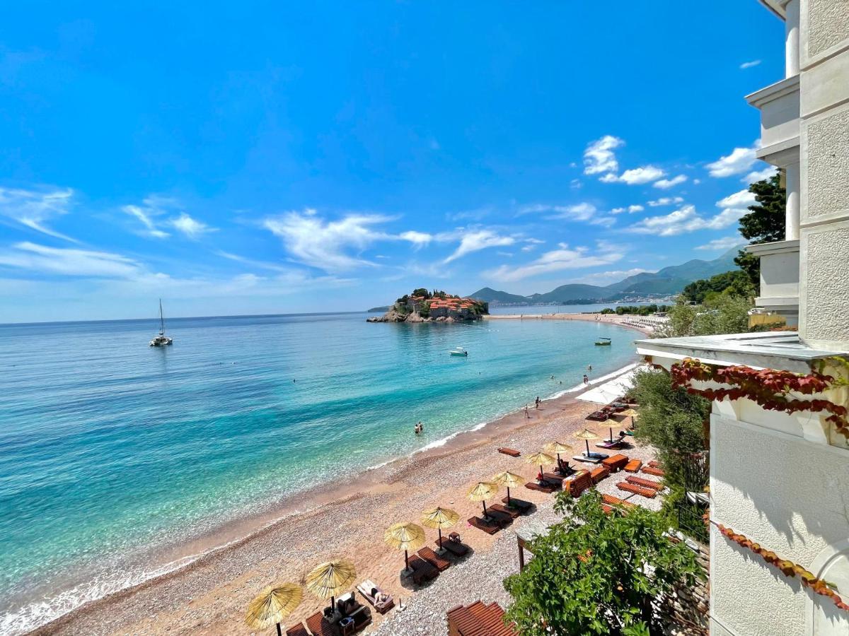 Plava Vila Beach Apartments Sveti Stefan Exteriör bild
